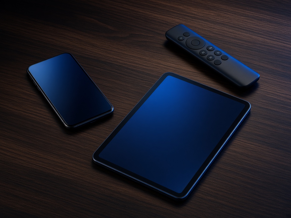 Phone, tablet, and remote ready to stream